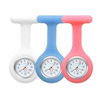 3 Pcs Silicone Nurse Fob Watch Nurses Watches with Brooch Infection Control Design Durable Medical Fob Watch Easy to Carry with Pin for Healthcare Professionals Nurse Doctor Paramedic Women Men