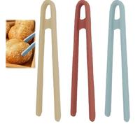 3 Pcs Silicone Tongs, Small Serving Food Tong, Toaster Tongs, Colorful Serving Kitchen Grippers, Mini Tong, Plastic Tweezers, Pincer Grip Toys, Sensory Toys and Accessories for Messy Play
