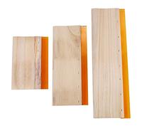 3 Pcs Silk Screen Printing Squeegee Ink Scaper Scratch Board 16cm 24cm 33cm