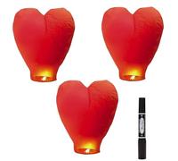 3 Pcs Sky Lanterns, Lanterns to Release in Memory, Chinese Lanterns Lanterns to Release in Memory Lantern Symbolizing Love and Happiness for Memorable Day Festival Wedding Party