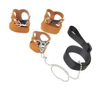 3 Pcs Small Animal Adjustable Vest Harness, Microfiber Leather Secure Fit Design, Lightweight Squirrel Traction Rope for Ferrets, 63 in 160 cm Lead Leash