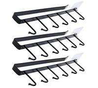 3 Pcs Small Cup Hooks Under Shelf, Coffee Cups Hanger Under Cupboard, Under Shelf Organiser Hanging for Mugs, Cups Kitchen Utensils