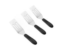 3 Pcs Small Metal Spatula,Mini Stainless Steel Spatula for Flipping Cooking Brownie,with Non-Slip Handle,for Frying Eggs,Steaks,Pancakes,Cooking and Baking (3)