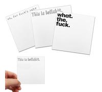3 PCS Small 'What The Fuck' Sticky Notes - Mixed Styles Novelty Office Supplies, Funny Gift, To-Do List, Checklist, Notepad, Best Friend Gift