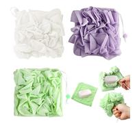 3 PCS Soap Bar Loofah That Holds Bar Soap-Exfoliation Mesh Shower Ball,2 in 2 Bath Loofah Sponge with Drawstring (Purple, Green, White)