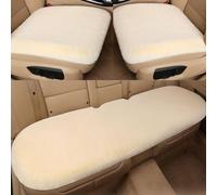 3 pcs Soft Fluffy Auto Seat Cover Faux Wool for Audi Q4 Sportback e-tron 2021- Auto Front & Back Seat Pad Car Seat Cover Protector Cushion Soft Warm for Winter Mat,Beige