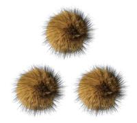 3 Pcs Soft Fluffy Faux Rabbit Balls with Catnip Faux Rabbit Ball Cat Toy Furry Catnip Toy Ball for Exercise and Bonding Washable & Fun To Chase