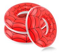 3 Pcs Spider Web Pool Floats for Kids & Adults - 24 Inch Large Inflatable Pool Floats Bulk Set, Pool Float for Cartoon Theme Party, Summer Pool Fun, Water Parks for Summer Beach Birthday Party