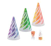 3 Pcs Spiral Cone Fidget Toy, 3d Printed Fidget Toy, Impossible Cone 3d Printed Spiral Cone, Desktop Mini Vortex Cones Sculpture (3pcs(B))