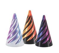 3 Pcs Spiral Cone Fidget Toy, Triangle Desktop Mini Pass Through, 3D Printed Impossible Pyramid Spiral Design, Unique Fidget Desk Toys for Anxiety and Stress Relief, for Adults Kids