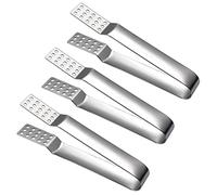 3 PCS Spoon Shaped Tea Bag Squeezer Tea Bag Strainer Clip Stainless Steel Tea Bag Holder for Loose Tea Loose Leaf Gripping Ice Cubes