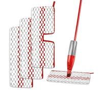 3 Pcs Spray Max Mop Head Replacement, Compatible with Vileda Promist Max Reusable Mop Pads Replacement Double-Sided Cleaning Spray Mops Replacements Pad Microfiber Refill Heads for Wet & Dry Use