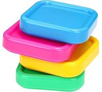 3 Pcs Square Plastic Magnetic Pin Cushion Anti Loss Sewing Pin Needle Storage Holder Magnetic Push Pins Holder for Sewing Quilting DIY Projects, Pincushions Random Color