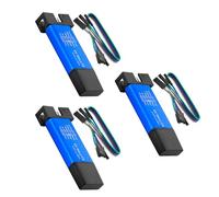 3 pcs ST-Link V2 Programming Device Emulator Downloader (random color) with wires, for STM8 and STM32, aluminum housing compatible with Arduino, mini debugger and programming emulator