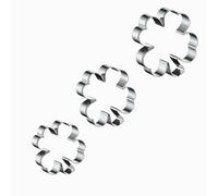 3 Pcs St Patricks Day Accessories Cookie Cutters,St Patricks Day Shamrock Cookie Cutters Shamrock Baking Gifts Patrick's Stainless Clover Biscuit Cutter for Irish Patrick Biscuit Baking Shapes Molds
