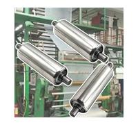 3 Pcs Stainless Steel Conveyor Rollers, 24 26 32 36 Inch Industrial Rollers for Farm & Factory, 60 50 38 32 Mm Dia Transmission Replacement Parts (Diam-25MM/1, L-29.5"/750MM)