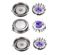 3 Pcs Stainless Steel Shaver Razor Replacement Blades Heads For Hq8100 Hq8140 Hq8142 Hq8150