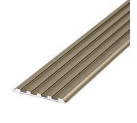 3 PCS Stair Stair Nosing, Stair Edge Trim Aluminum Alloy, Step Non-slip Edge Guard, 39 in Each Piece for Indoors and Outdoors Use(Brass,4x0.26 cm/1.57x0.1 in)