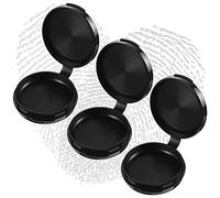 3 PCS Stamp Ink Pad Finger Ink Pad Black Thumbprint Ink Pad Fingerprint Ink Pad Professional Quick-Drying Erasable Ink Pad with Clear Impressions Inkless for Office, School, Bank, Document, Contract