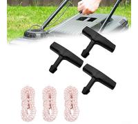 3 PCS Starter Rope High Tensile, Pull Cord Kit Replacement, Ergonomic Handle & Widespread for Lawn Mowers, Generators, Chainsaws, And Small Engines