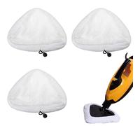 3 Pcs Steam Mop Pads , Universal Washable Triangular Microfiber Cleaning Pads 30x27cm - Reusable Steam Mop Replacement Pads Compatible with Most Steam Mops, Highly Absorbent Cleaning Cloths