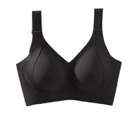 3 PCS Super Firming Bra, Women's Wire-Free Push-Up Bra, Breathable Anti-Sagging Breasts Bras, 3D Lift Design+Wide Side Wings Black