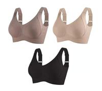3 PCS Super Firming Bra, Women's Wire-Free Push-Up Bra, Breathable Anti-Sagging Breasts Bras, 3D Lift Design+Wide Side Wings
