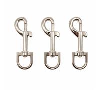3 Pcs Swivel Snap Hooks - Heavy Duty Dog Lead Hook and Lobster Clasps with 360° Swivel Joints - Zinc Alloy Trigger Clips for Dog Leashes, Camping, Key Rings and Flagpole Accessories