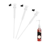 3 Pcs Syrup Pump 1 Litre, Universal Syrup Pump Dispenser Compatible with Monin 1L PET Plastic Bottles with Tip Cover Included, Applicable to Bottles Within 28cm in Height