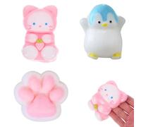 3 Pcs Taba Squishy, Taba Squishy Paw, Compact And Portable, Anxiety Relieving And Relaxing Toy, Suitable For Children And Adults Who Relieve Stress