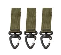 3 Pcs Tactically Key Rings Belt Holder Clip Carabiner Nylon Webbing Buckle Strap Clip Hanging Key Hook Clip Nylon Hook Clip For Climbing Hiking Outdoor
