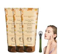 3 PCS Tallow Balm, Belano Tallow Glow Balm with Organic Colloidal Oatmeal, Deeply Moisturizing for Face & Body, Softens Dry