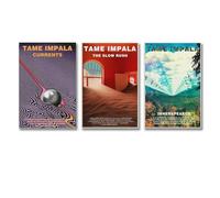 3 PCS Tame Impala Music Album Poster Poster Wall Art Canvas Posters Room Decorative Aesthetic Poster Print Decor Posters 24x36inch(60x90cm)-3pcs Style