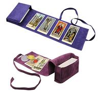 3 Pcs Tarot Card Holder Bag Kit Contains Velvet Tarot Card Storage Box Case and Decision Maker Coin, Tarot Cloth Pouches Card Holders for Playing Cards and Tarot Cards Oracle Deck, Tarot Accessories