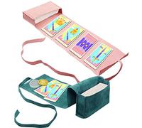 3 Pcs Tarot Card Holder Bag Kit Contains Velvet Tarot Card Storage Box Case and Decision Maker Coin, Tarot Accessories, Tarot Cloth Pouches Card Holders for Playing Cards and Tarot Cards Oracle Deck
