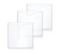 3 PCS Tax Disc Holder for Car Windscreen with Adhesive Backing, Clear Plastic Permit Holder for Windshield - Holds Tax, Insurance, or Access Passes, Universal Fit for Cars, Vans, Trucks