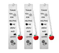 3 PCS Teacher Gifts Teacher Bookmarks Appreciation Gifts Teachers Day Gifts from Students Teacher Retirement Gifts Christmas Birthday Gifts for Teacher
