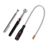 3 PCS Telescopic Magnetic Pickup Tool, Telescopic Pick Up Tools Rod, Magnetic Pick Up Stick, Including Flexible Magnetic Pickup, Telescopic Magnetic Rod, for Picking Up Keys, Screws