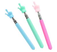 3 Pcs Telescopic Teachers Pointer Mini Retractable Teacher Pointer Stick Extendable Hand Pointer Finger Pointer Stick for Teacher Classroom Teacher Aids (Blue Red Green)