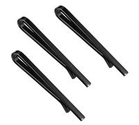 3 Pcs Tie Clips for Men, Classic Tie Clip Set, Classic Simple Ties Bar, Matte black Ties Bar Pin for Wedding Anniversary Business Meeting Daily Wear