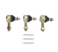 3 Pcs Tie Rod Ends 7540 7539 Ball Joint Kit, Replacement for Club Car DS Electric Models 1976-2008, Left and Right Hand Thread Steering Linkage with Contact Pins