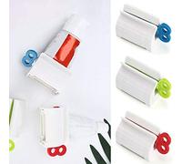 3 Pcs Toothpaste Squeezer,Plastic Rolling Tube Toothpaste Dispenser,Rolling Tube Toothpaste Squeezer,Rotate Toothpaste Seat Holder Stand,Toothpaste Tube Squeezer,Saves Toothpaste and Creams