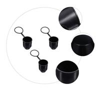 3 Pcs Towing Hitch Protective Cap Black Plastic Cover