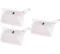3 Pcs Transparent Card Holder Wallet,Small Coin Purse Keychain Mini Change Pouch Credit Card Case Coin Purses and Pouches Wallets for Women,Card Cases and Money Organizers Accessories