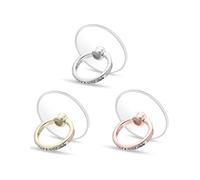 3 Pcs Transparent Simple Finger Ring Stands Set Cellphone Ring Holder Transparent Phone Holder 360° Rotation Ring Stand Clear Cell Phone Kickstand for Most of Phones, Tablets