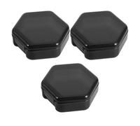 3 Pcs Travel Pill Box Plastic Rhombus Medication Organizer for Pocket