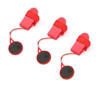 3 Pcs Treadmill Safety Key With Clip - Emergency Stop Magnetic Key For Home & Gym Treadmills - Universal Fit For Most Treadmill Brands - Durable & Easy To Use Safety Feature (Red)