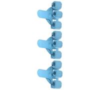 3 Pcs Triple Hole Metal Pen Organizer Pocket Clip with Metal Pencil Slot Adjustable Spring Ring Doctor Triple Hole Pen Holder