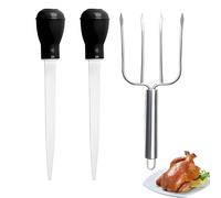 3 Pcs Turkey Baster, Baster, Meat Baster, Suitable for Applying Meat, Marinating Large Ingredients, and Precise Measurement