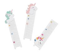 3 Pcs Unicorn Comb Metal Dense Teeth Hair Comb for Christmas Season | Portable Styling Tool, Helps Reduce Frizz, Supports Scalp Massage and Circulation